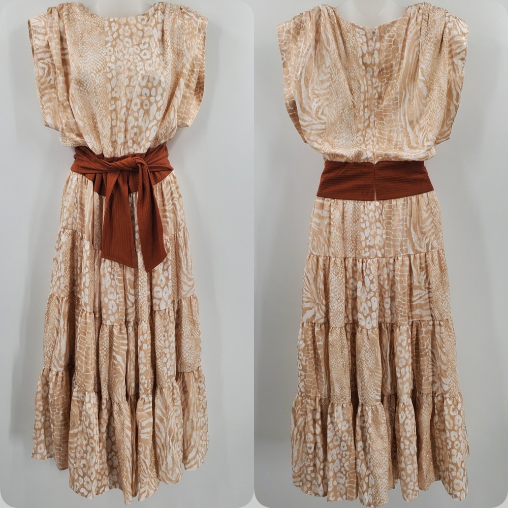 Women's BCBGMAXAZRIA Isabella Tie Waist Dress Size 8 NEW $368